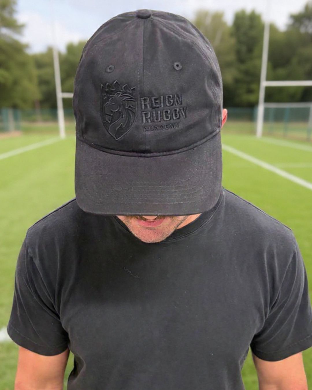 Black on Black Reign Rugby Hat